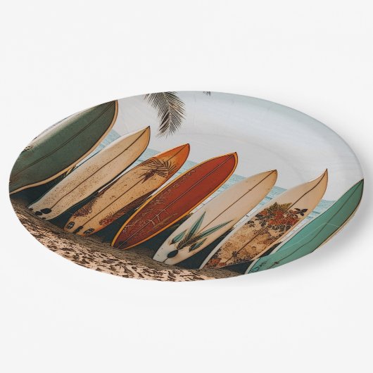 Surfboard papier Borden Papieren Bordje (Gekanteld)