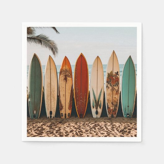 Surfboard papieren servetten (Voorkant)