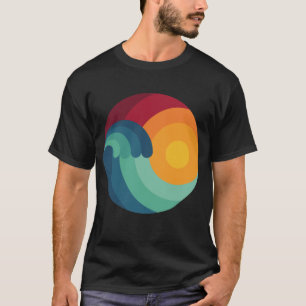 Surfboard Sunset Kitesurfing Wakeboard Wav T-shirt