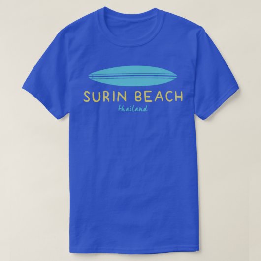 SURFBOARD SURIN BEACH THAILAND T-SHIRT (Design voorkant)