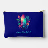 Surfboard Tropical Beach Rits Pouch Etui (Achterkant)