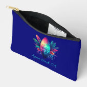 Surfboard Tropical Beach Rits Pouch Etui (Open)