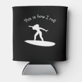 Surfboarden is hoe ik een grappige hobby heb blikjeskoeler (Voorkant)