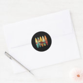 Surfboarder Hawaï Golf Surfplank Liefhebber Ronde Sticker (Envelop)