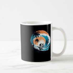 Surfboarder Hawaii Wave Surfplank Liefhebber Be Koffiemok