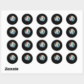 Surfboarder Hawaii Wave Surfplank Liefhebber Be Ronde Sticker (Vel)