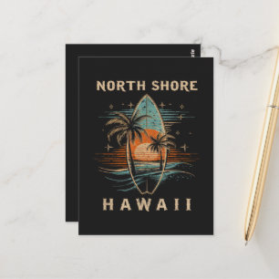 Surfboarder North Shore Hawaï  Briefkaart