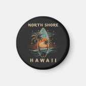 Surfboarder North Shore Hawaï  Magneet (Voorkant)