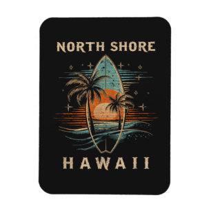 Surfboarder North Shore Hawaï Magneet