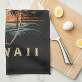 Surfboarder North Shore Hawaï  Theedoek (Quarter Fold)