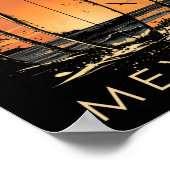 Surfboarder Sayulita Mexico Beach Surfing Surfer V Poster (Hoek)