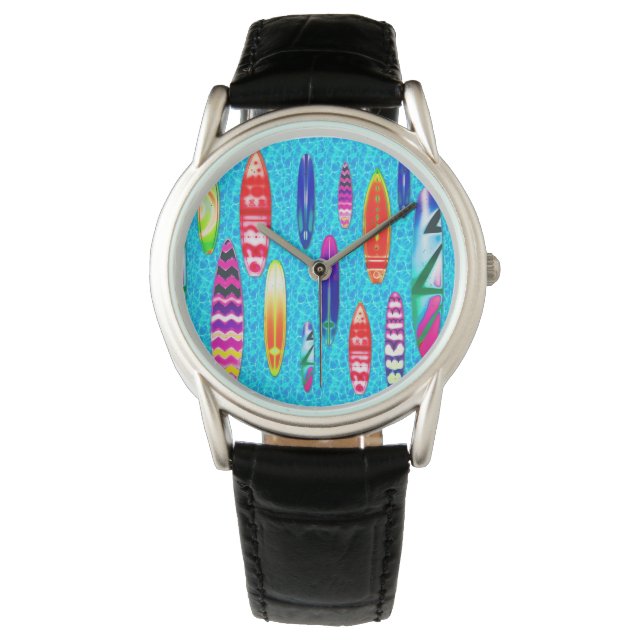 Surfboards 1 Horloge & Nummeropties (Voorkant)