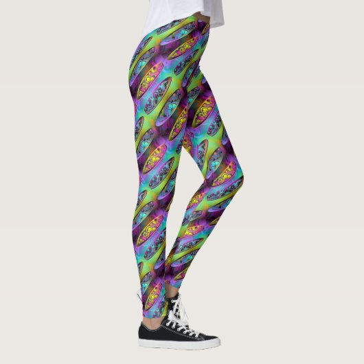 Surfboards 2A-2D Afbeelding Opties Leggings (Rechts)