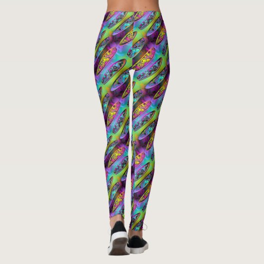 Surfboards 2A-2D Afbeelding Opties Leggings (Achterkant)