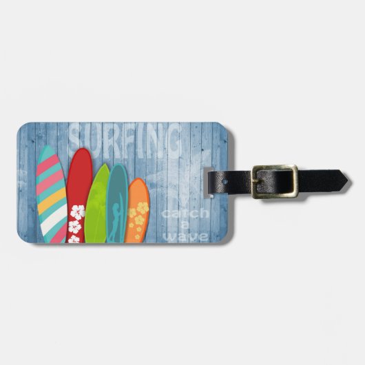 Surfboards-Bagagelabel Bagagelabel (Voorkant horizontaal)