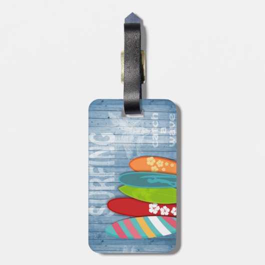 Surfboards-Bagagelabel Bagagelabel (Achterkant verticaal)