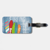 Surfboards-Bagagelabel Bagagelabel (Achterkant horizontaal)
