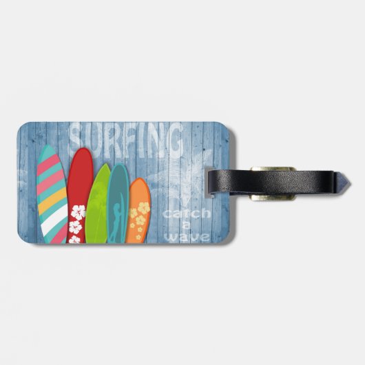 Surfboards-Bagagelabel Bagagelabel (Achterkant horizontaal)