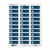 Surfboards Donkerblauw Etiket (Full Sheet)
