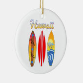 Surfboards Hawaii Keramisch Ornament (Rechts)