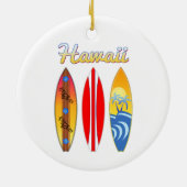 Surfboards Hawaii Keramisch Ornament (Achterkant)