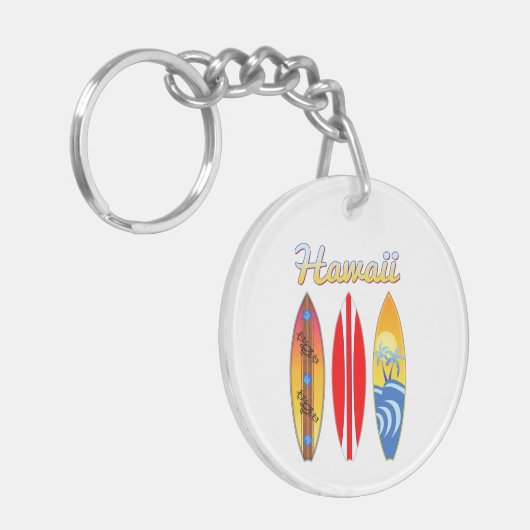 Surfboards Hawaii Sleutelhanger (Voorkant Links)