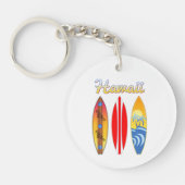 Surfboards Hawaii Sleutelhanger (Voorkant)