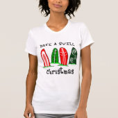 Surfboards hebben een mooi kerstfeest t-shirt (Voorkant)
