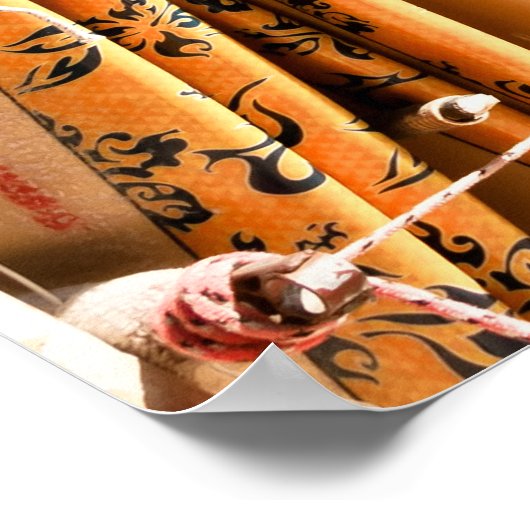 Surfboards in Waikiki Beach, Hawaii Poster (Hoek)