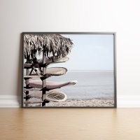 Surfboards op het Poster van de Beach