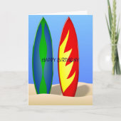 Surfboards retro surf Verjaardag Kaart (Voorkant)