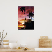 Surfboardzonnescherm Poster (Keuken)