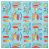 Surfbooards en palmbomen stof (Swatch)