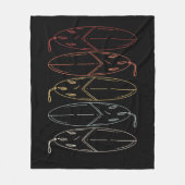 surfbord fleece deken (Voorkant)