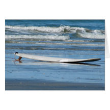 Surfbord op strand