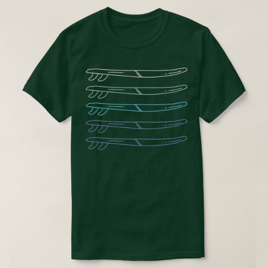  surfbord t-shirt (Design voorkant)