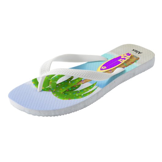 Surfbord voor elk kerstpalm teenslippers (Schuin)