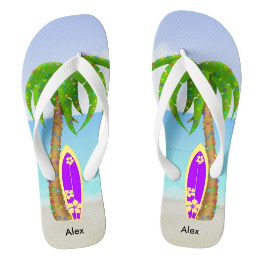Surfbord voor elk kerstpalm teenslippers (Voetbed)