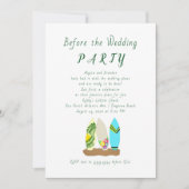 Surfbordontwerp voor huwelijksuitnodiging kaart (Voorkant)