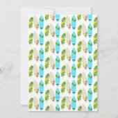 Surfbordontwerp voor huwelijksuitnodiging kaart (Achterkant)