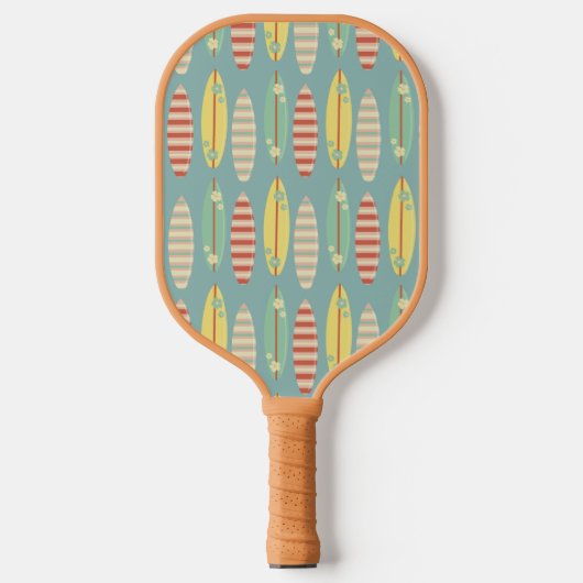 Surfbordpatroon Pickleball Paddle (Voorkant)