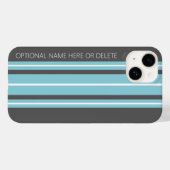Surfbordstrepen - Grijze en blauwe races Case-Mate iPhone Case (Achterkant (horizontaal))