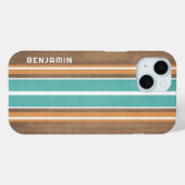 Surfbordstrips - Subtle Wood Background Case-Mate iPhone Case (Achterkant (horizontaal))