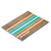  Surfbordstrips - Subtle Wood Background Notitieboek (Linkerzijde)