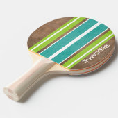 Surfbordstrips - Subtle Wood Background Tafeltennisbatje (Voorkant Gekanteld)