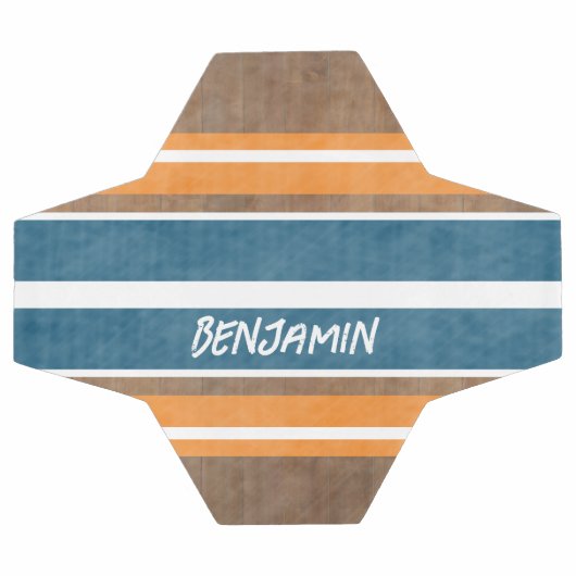  Surfbordstrips - Subtle Wood Background Voetbal (Enkel)