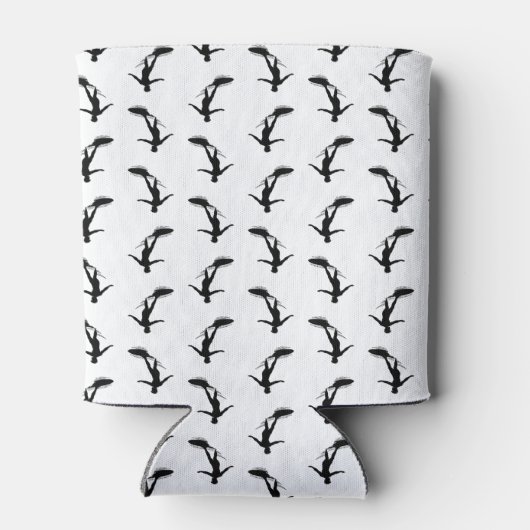 Surfbordsurfpatroon KLANTKLEUR OP ACHTERGROND Blikjeskoeler (Achterkant)