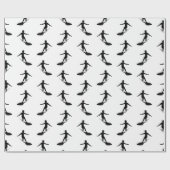 Surfbordsurfpatroon KLANTKLEUR OP ACHTERGROND Cadeaupapier (Vlak)