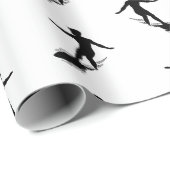 Surfbordsurfpatroon KLANTKLEUR OP ACHTERGROND Cadeaupapier (Rol Hoek)