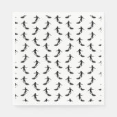 Surfbordsurfpatroon KLANTKLEUR OP ACHTERGROND Servet (Voorkant)